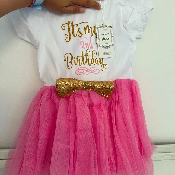 Dresses | Pink 2t Birthday Dress Its My 2nd Birthday | Poshmark